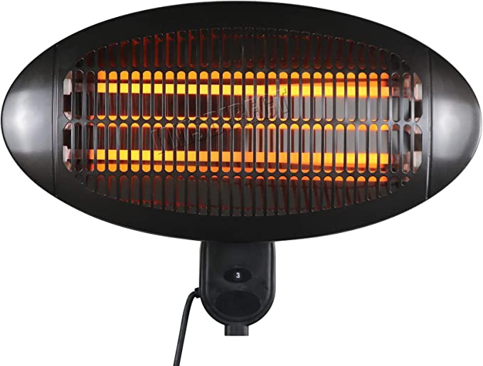 The head of an electric patio heater