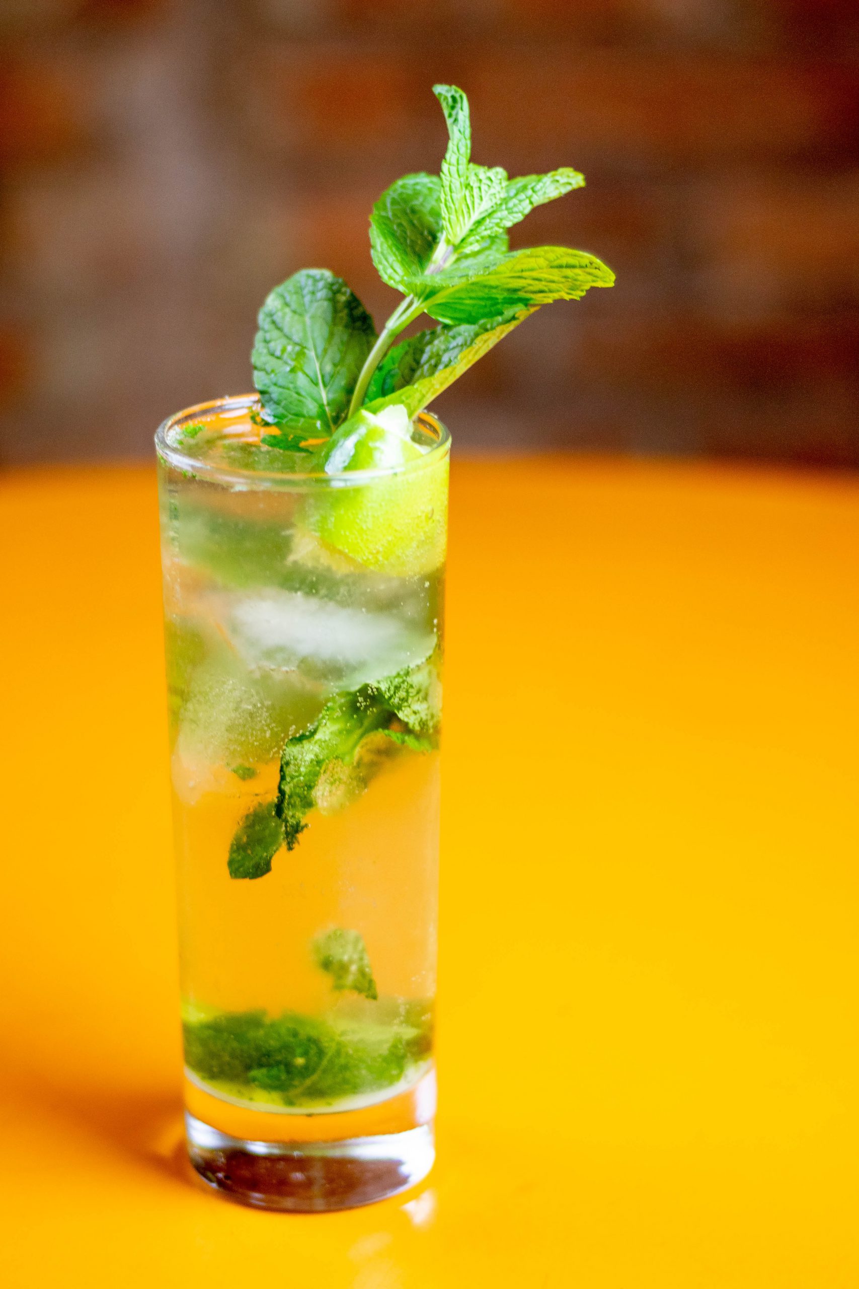 A mojito cocktail